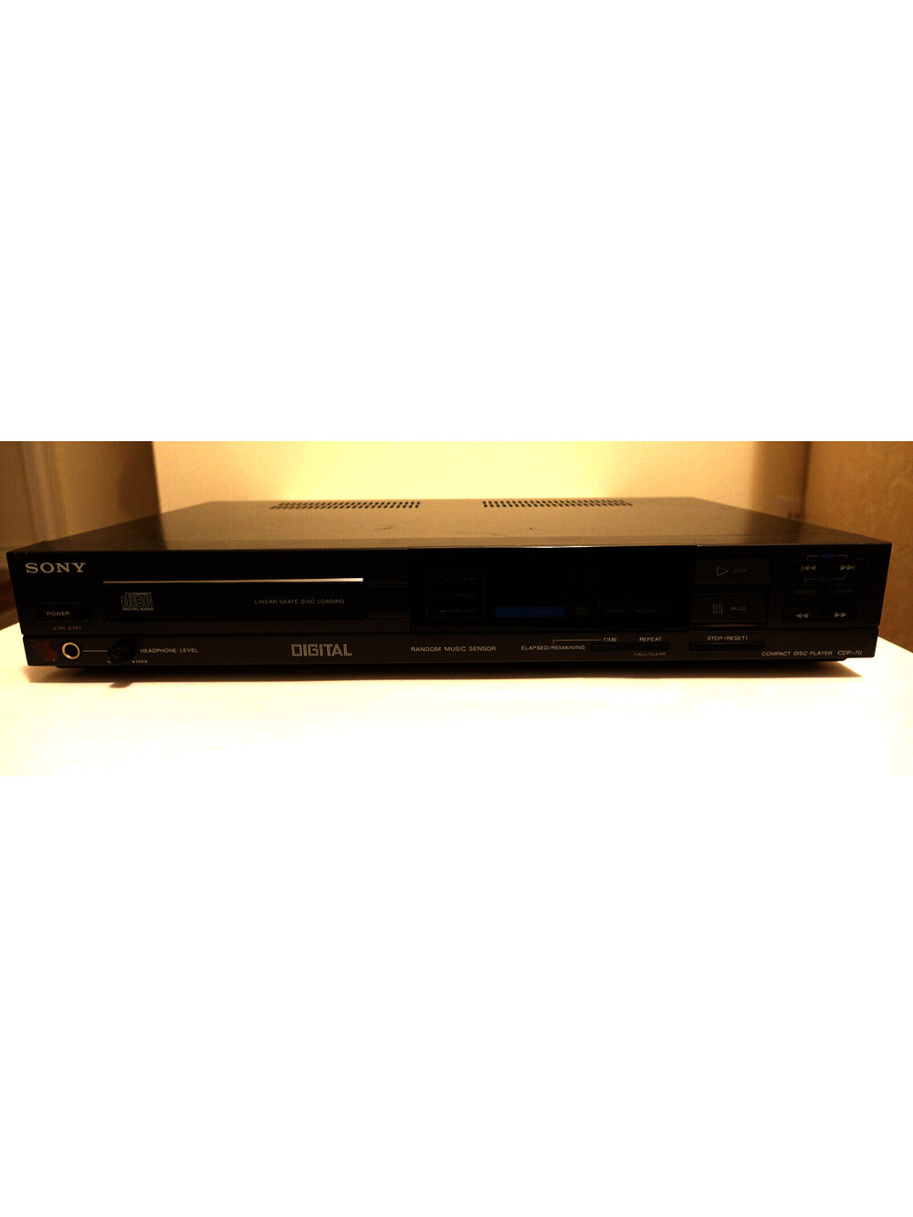 Sony Cdp-70 Cd Single Disc Compact Disc Player Canadian Model Only